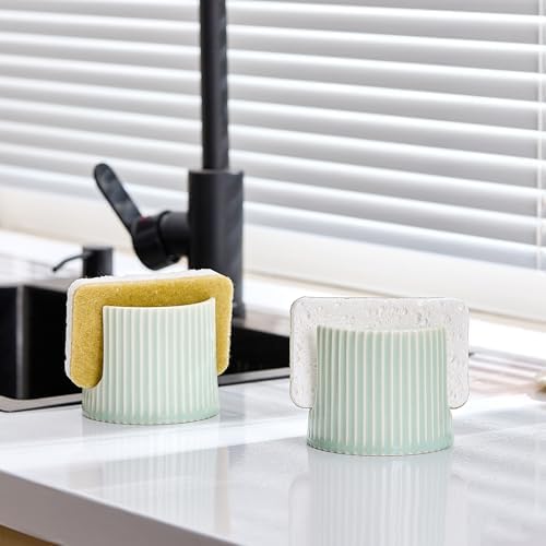 Ceramic Sponge Holder for Kitchen Sink, Sink Caddy Organizer, Dish Sponge - Image 3