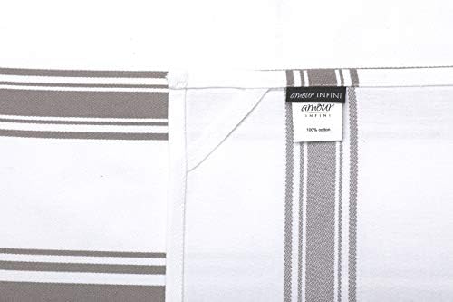 AMOUR INFINI Kitchen Towels 100% Cotton Pack of 4, Highly Absorbent Quick - Image 4