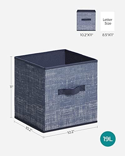 SONGMICS Storage Cubes, 11-Inch Foldable Closet Organizers - Image 4