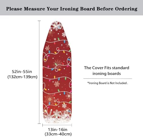Ironing Board Cover Christmas String Lights Design Thick Table Top Ironing - Image 5