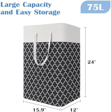 BlissTotes 3-Pack Laundry Basket, Collapsible Laundry Hamper - Image 2