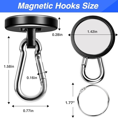 LOVIMAG Magnetic Hooks 150 LBS Strong Magnets Cruise 6Pack Magnet - Image 2