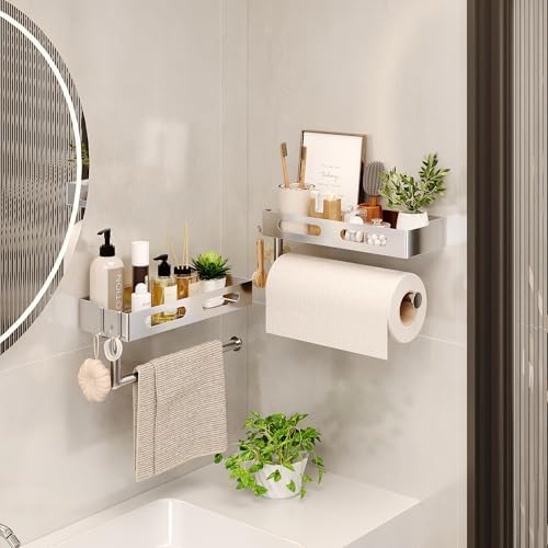 Paper Towel Holder Wall Mount for Bathroom, Paper Towel Holder - Image 4