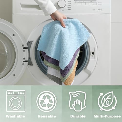 80 Pack Microfiber Cleaning Cloth Roll Reusable Paper Towels 12"x12" Tear Away - Image 5