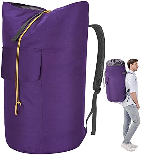 Backpack Laundry Bag, 115L Heavy Duty Extra Large College Laundry Backpack by Azhido