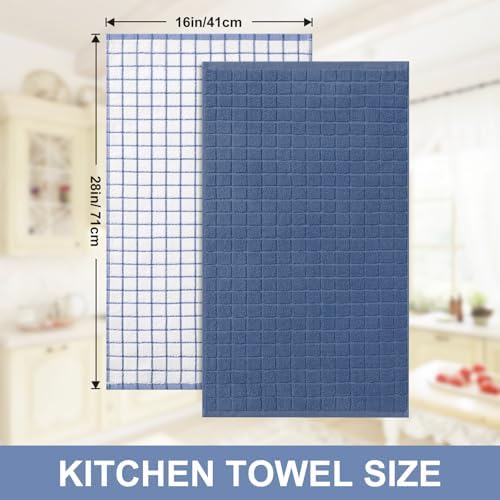 Homaxy Large Premium Cotton Kitchen Towels 16"x 28", 4 Pack - Image 5