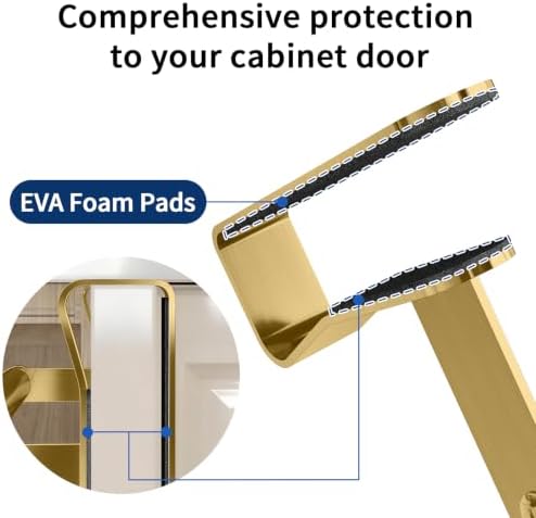 STWWO Gold Over Cabinet Towel Holder - Image 5