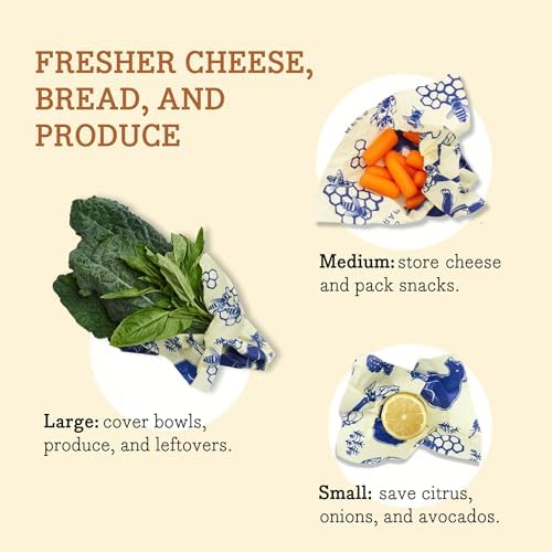 Bee's Wrap Beeswax Food Wraps, 3 Pack Assorted - Image 5