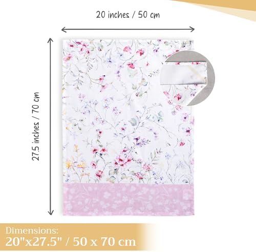 Maison d' Hermine Kitchen Towels Set of 3 Reusable 100% Cotton 27.50" x 20" - Image 4