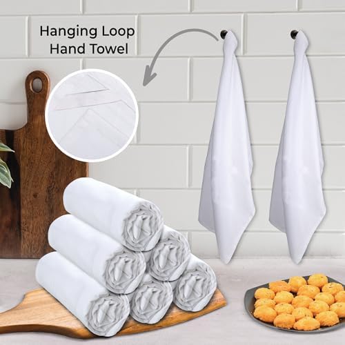 Urban Villa Flour Sack White Kitchen Towels 100% Cotton Highly Absorbent Dish - Image 3