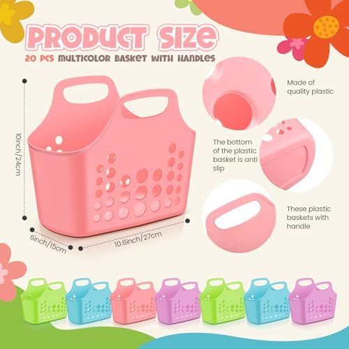 Nuogo 20 Pack Plastic Baskets - Image 2