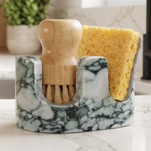 Jade Green Marble Sponge Holder by BekPooQ