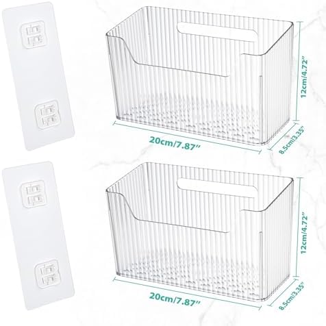 Sinnsally 2 Pack Cabinet Door Organizer, Self Adhesive Lid Organizer Inside - Image 2