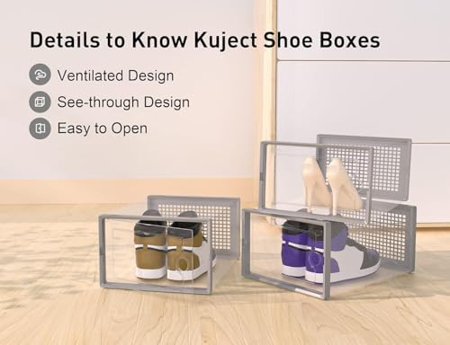 Kuject X-Large Shoe Storage Boxes 12 Pack - Image 4