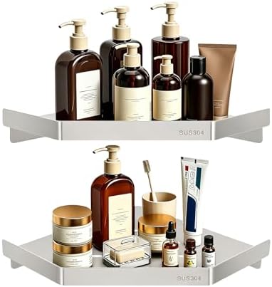 NearMoon Bathroom Shower Caddy 2 Pack, 304 Stainless Steel Shower Organizer by NearMoon