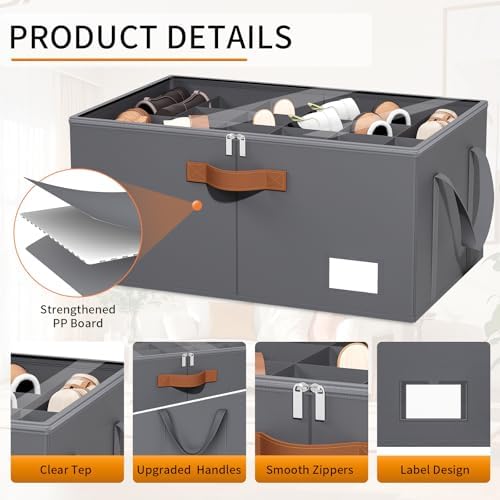 Shoe Organizer for Closet, Fits up to 40 Pairs, 2 Pack - Image 3