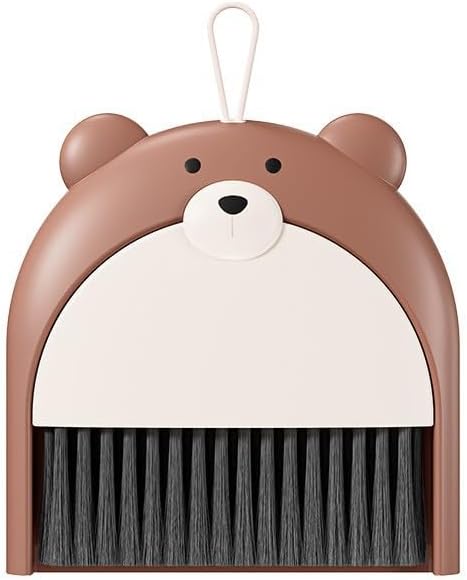Mini Broom and Dustpan Set 6.2x6.3 Inches Compact Hand Broom by Unknown
