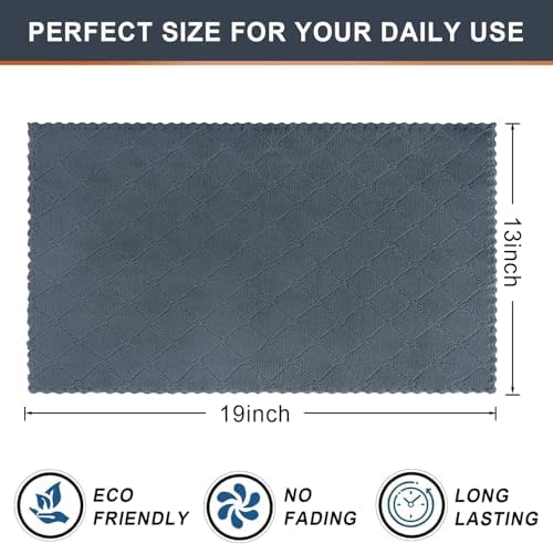 Homaxy 12 Pack Super Soft Absorbent Dish Towels, Dark Grey - Image 5