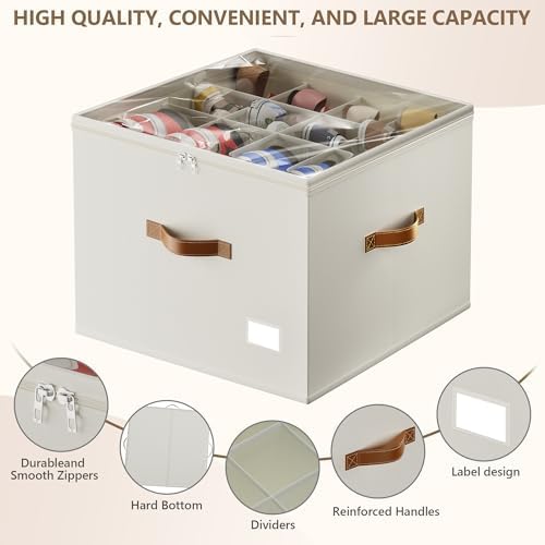Vincona Shoe Organizer for Closet, 2 Pack Foldable Shoe Storage Bins - Image 3