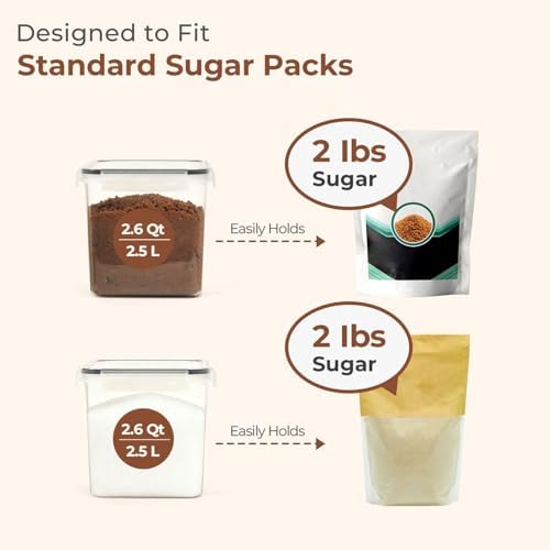 ComSaf Airtight Brown Sugar Containers - Image 3
