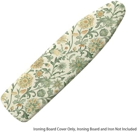 Yellow Green Floral Tabletop Ironing Board Cover Standard Ironing Board - Image 6
