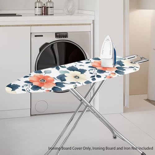 Retro Floral Pattern Ironing Board Covers Dustproof Ironing Board Cover and Pad - Image 2