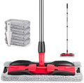 Microfiber Mops for Floor Cleaning: Hardwood Floor Mop 4 Washable Pads by MEXERRIS