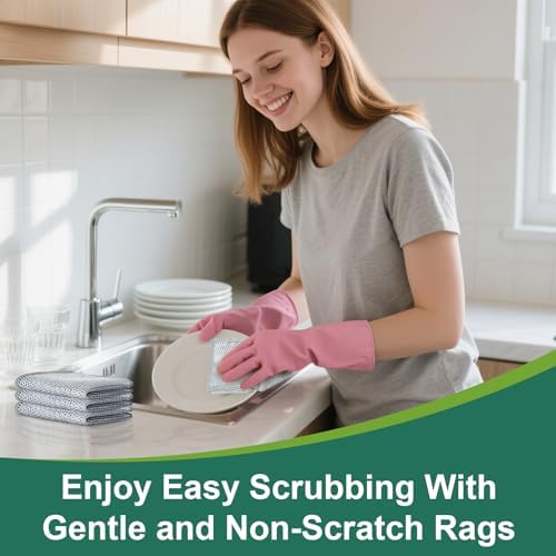 Cleaning Rags, Dish Scrubbers, Mesh Cleaning Cloths - Image 3