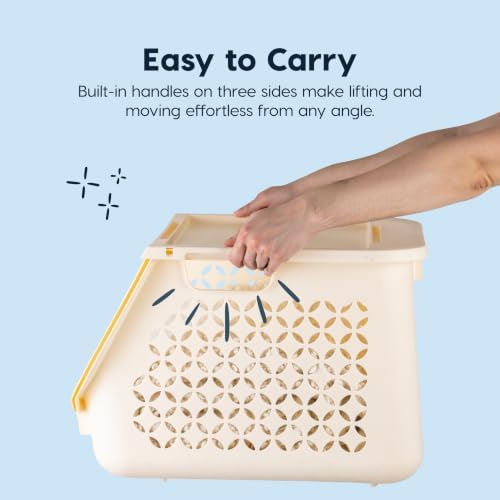 IRIS USA Laundry Basket Hamper, 40L - Image 4