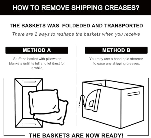 OIAHOMY Extra Large Blanket Basket, 95L Cotton Rope Woven Laundry Basket - Image 7
