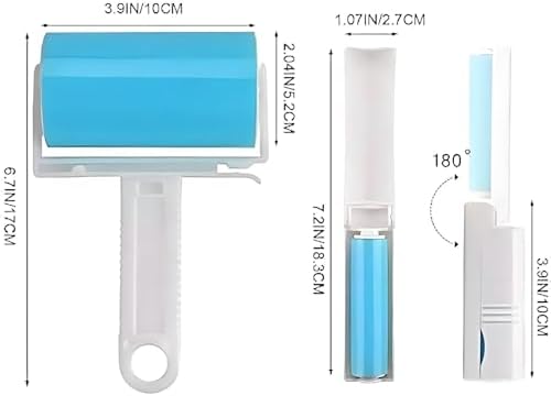 Washable Reusable Lint Roller 3 Pack, Portable Travel Sticky Dog Cat Hair - Image 6