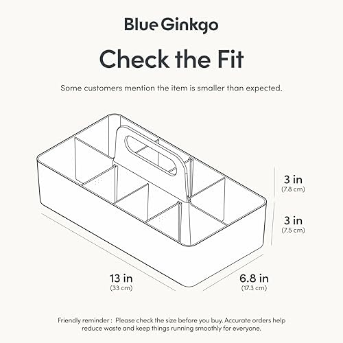 BLUE GINKGO Stackable Organizer Caddy, Made in Korea - Image 3