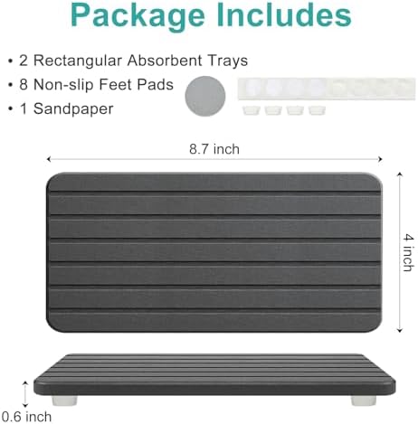 Diatomite Stone Sink Tray Drying Mat - Image 5