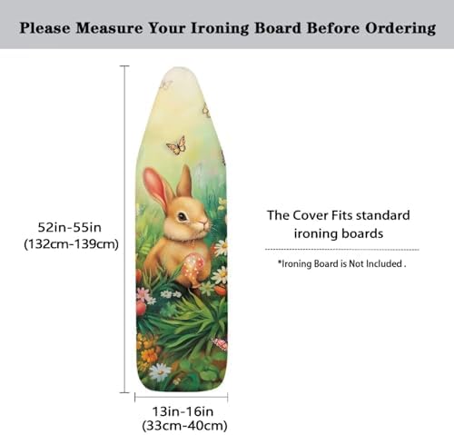 Butterfly Ironing Board Cover Rabbit Iron Board Cover Replacement Polyester - Image 5