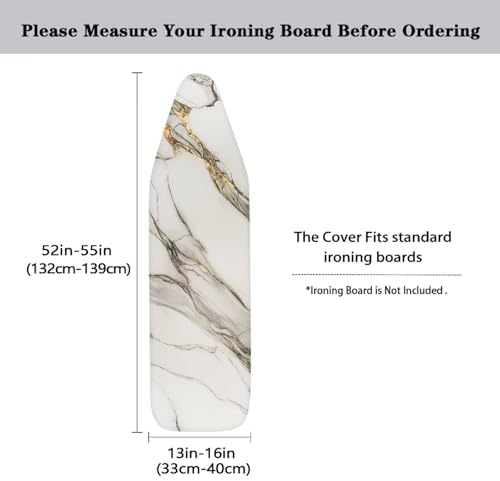 White Marble Ironing Board Cover - Image 5