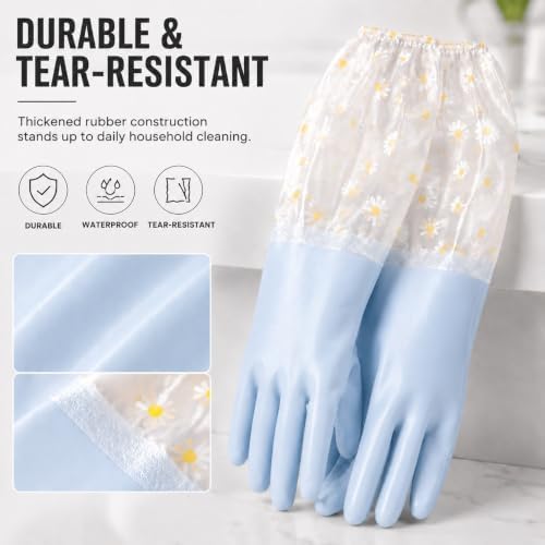 Dishwashing Cleaning Gloves Waterproof Tear-Resistant Household Rubber Cleaning - Image 7