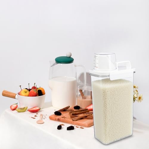 5 Pcs Liquid Laundry Detergent Dispenser 78 oz Clear Soap Powder Container - Image 5