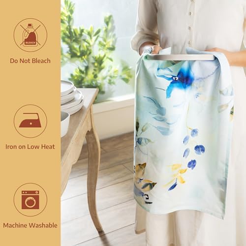 Maison d' Hermine Kitchen Towels Set of 6 Reusable 100% Cotton 27.50" x 20" - Image 5