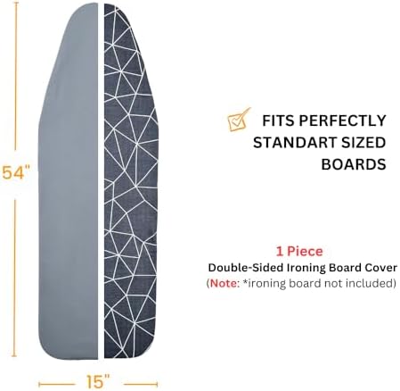 SAVUK Ironing Board Cover and Pad Dual Side X2 Lifetime Double Using Heavy Duty - Image 6