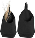100% Linen Hanging Storage Bags Baskets 2 Pcs, Small Wall Storage Bag by HSOFTIFY