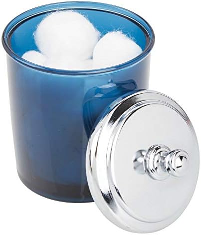 mDesign Bathroom Vanity Storage Organizer Apothecary Canister Jar - Image 4