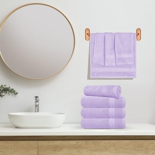 GLAMBURG Ultra Soft 6-Piece Hand Towel Set 16x28-100% Ringspun Cotton - Image 4