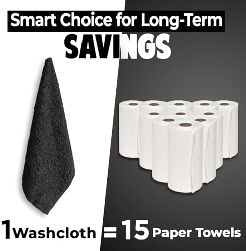 DAN RIVER 24 Pack Cotton Wash Cloths Set - Image 6