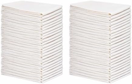 Wholesale Flour Sack Kitchen Towels – 50 Pack, Unbleached, All-Natural 100% by OrganicCottonMart
