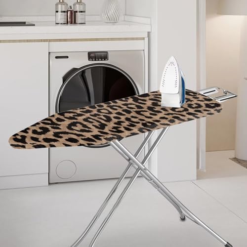 Brown Leopard Print Ironing Board Cover and Pad Soft Cover - Image 2
