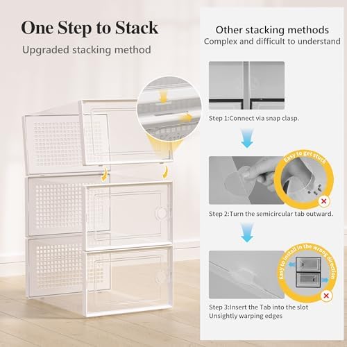 Kuject X-Large Shoe Storage Boxes 12 Pack - Image 4