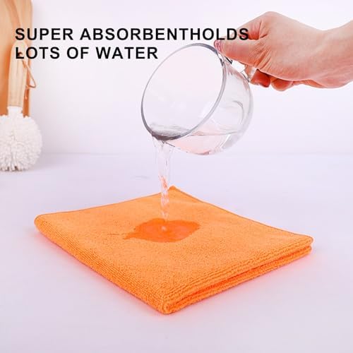 Tricol Clean Microfiber Cleaning Cloth, 16in x16in, 12 Pack Ultra-Thick - Image 4