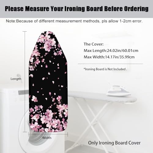 Cherry Small Ironing Board Cover Soft Iron Heat Shield - Image 7