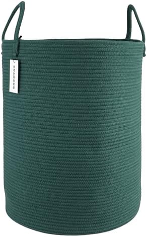 XUANGUO Cotton Rope Laundry Basket Hamper by XUANGUO