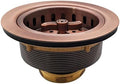 Westbrass A213-11 3-1/2" Wing Nut Twist Style Large Kitchen Sink Basket Strainer by Westbrass